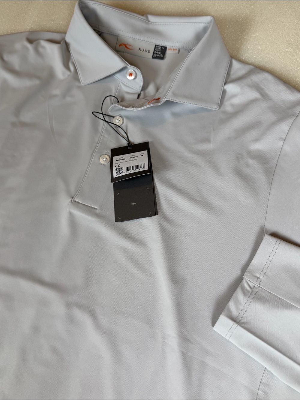 NWT KJUS Polo Golf Shirt Mens 54 XL Soren Performance Long Sleeve Stretch